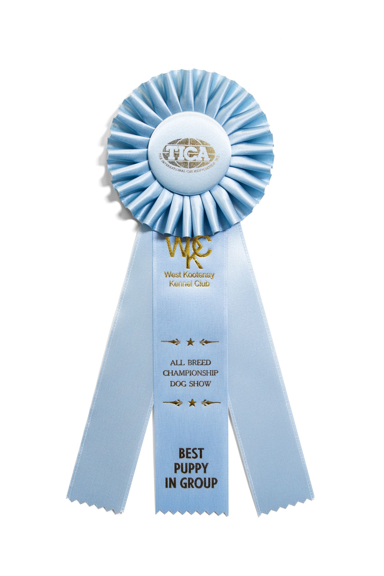 103 - Three Streamer Single Rosette (12.5" Overall)