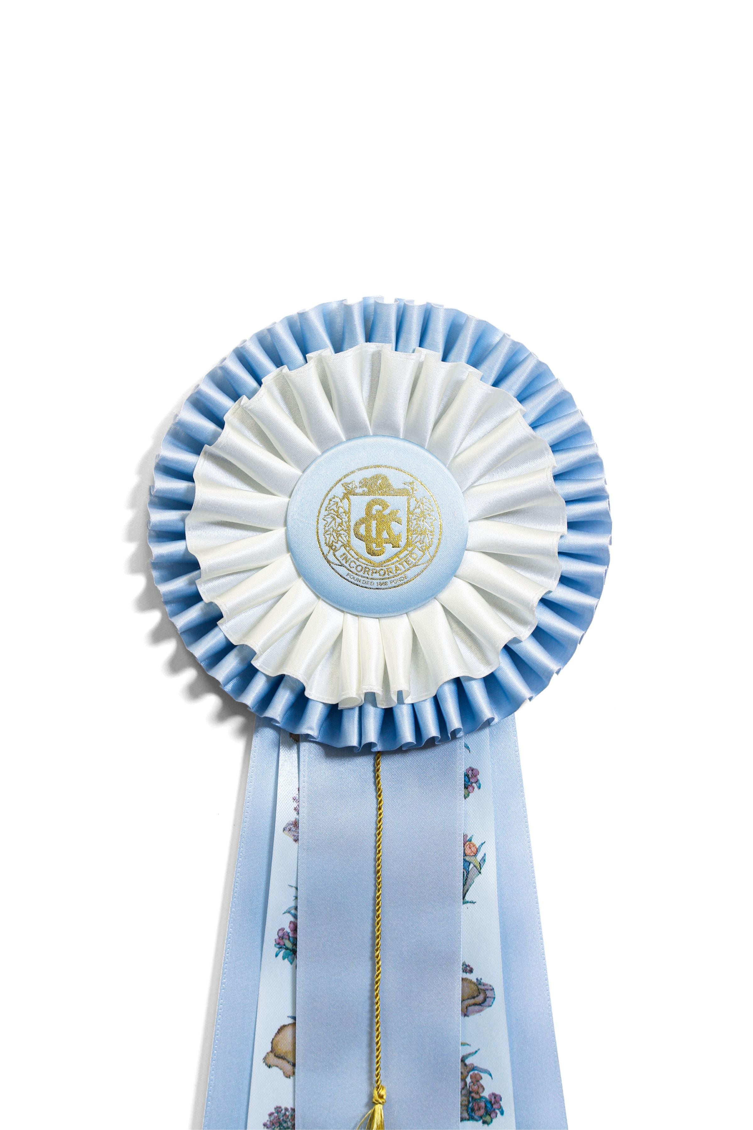 205D - Deluxe Five Streamer Tassel Rosette (21" Overall)
