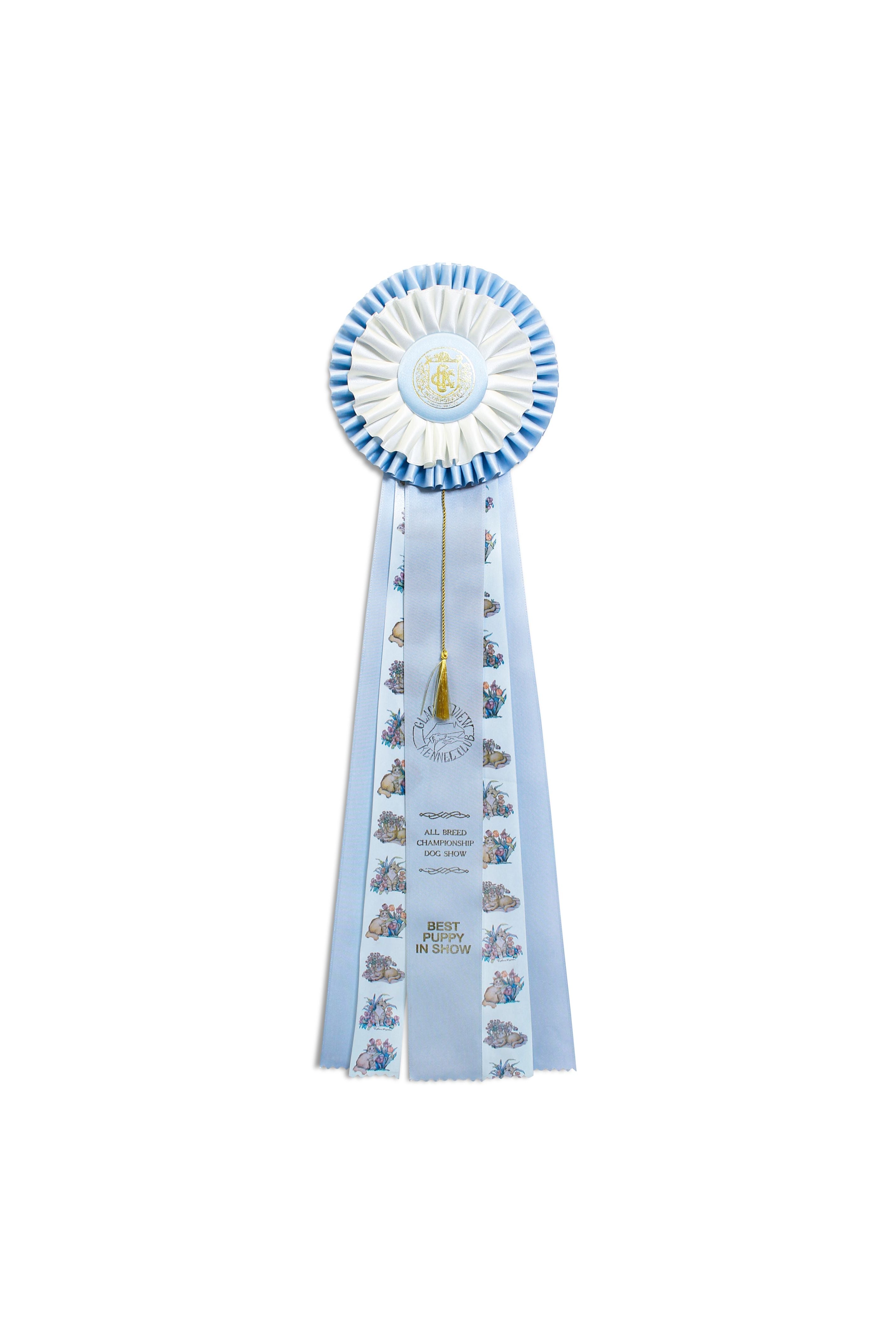 205D - Deluxe Five Streamer Tassel Rosette (21" Overall)