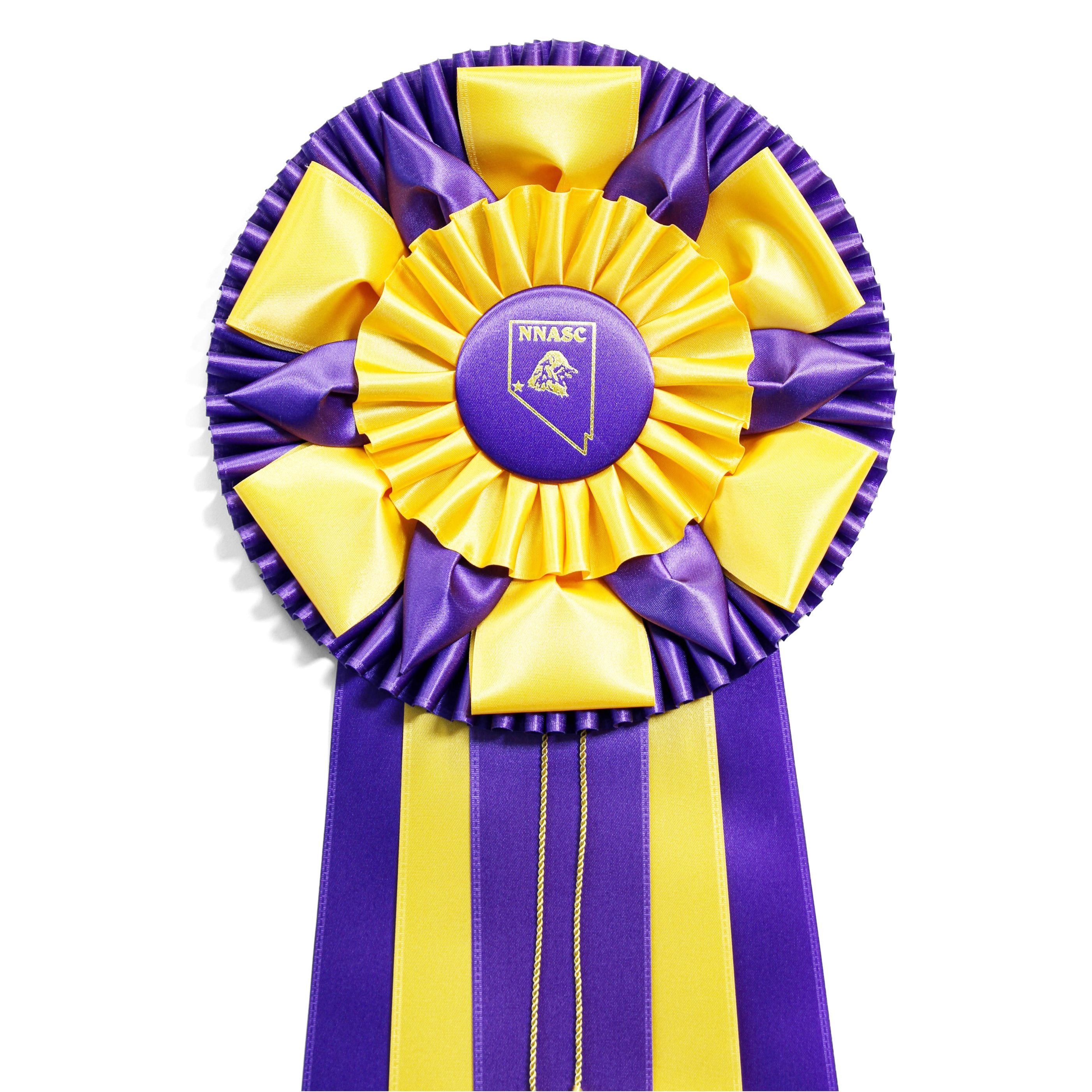 305D - Grand Deluxe Double Tassel Rosette (27.5" Overall)