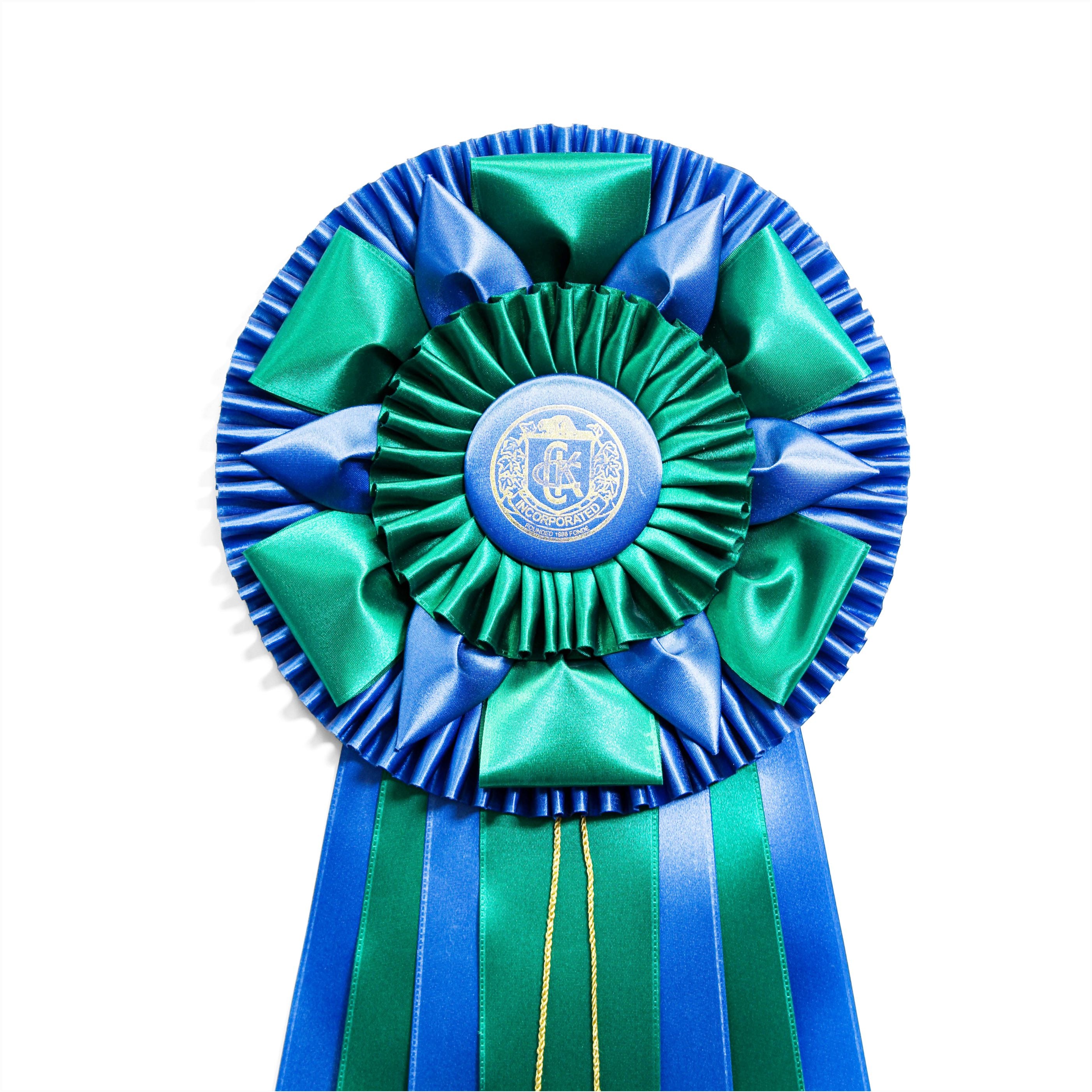 307D - Grand Deluxe Seven Streamer Tassel Rosette (27.5" Overall)