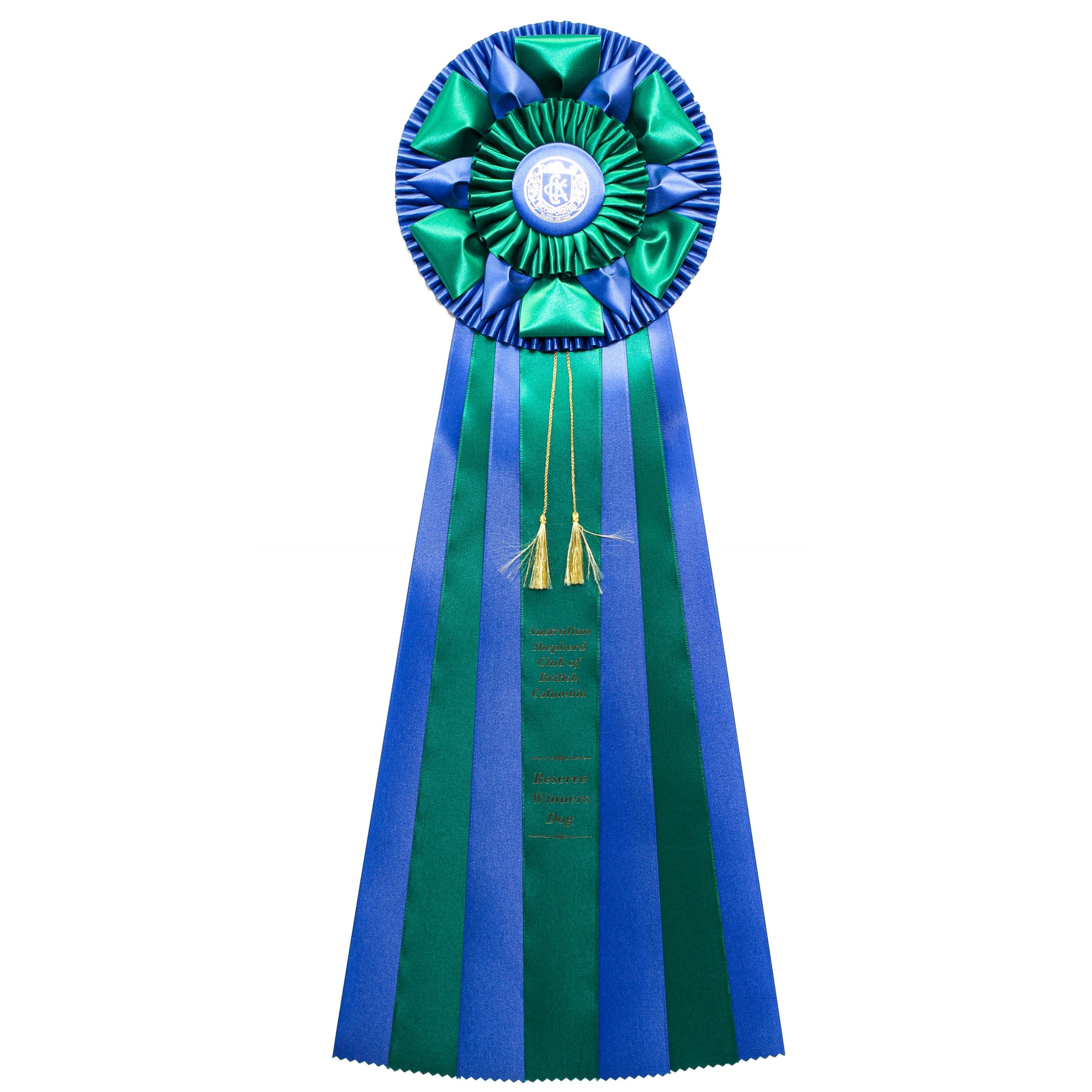 307D - Grand Deluxe Seven Streamer Tassel Rosette (27.5" Overall)