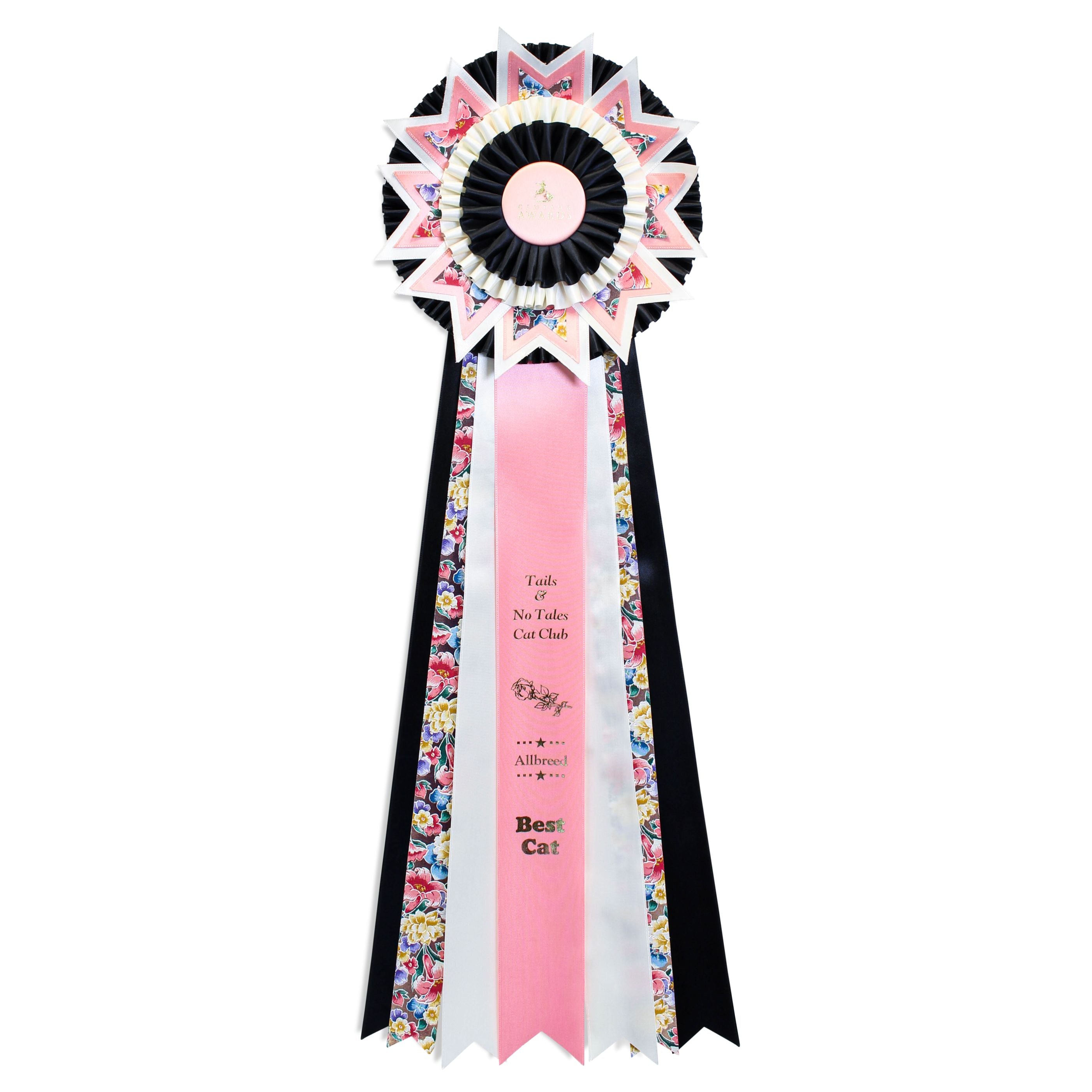 FL8 - Majestic Triple Layer Flag Rosette (28" Overall)