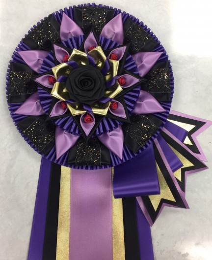 CDNB - purple black orchid w/ side folds & flags