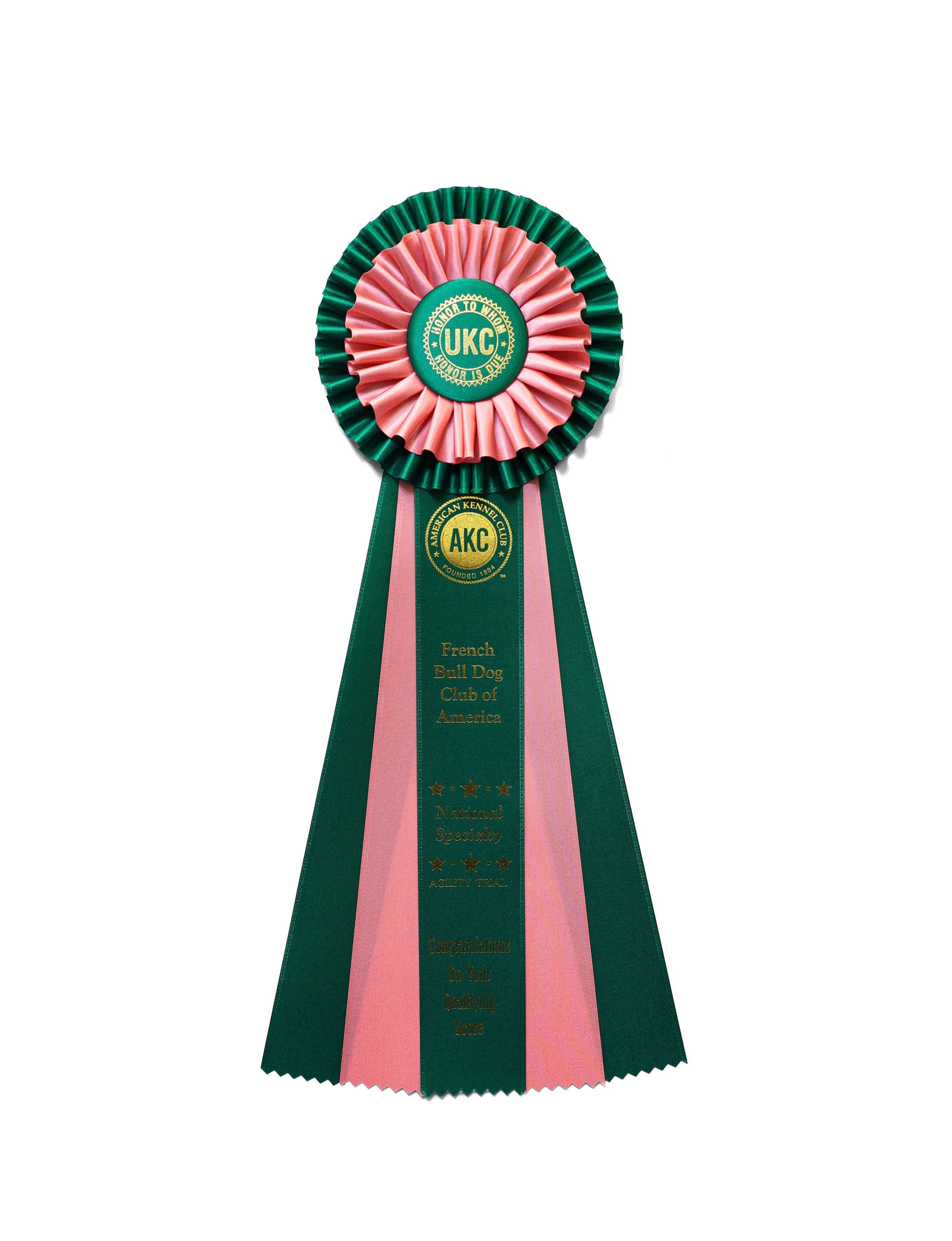 205 - Double Pleat Five Streamer Rosette (17" Overall)