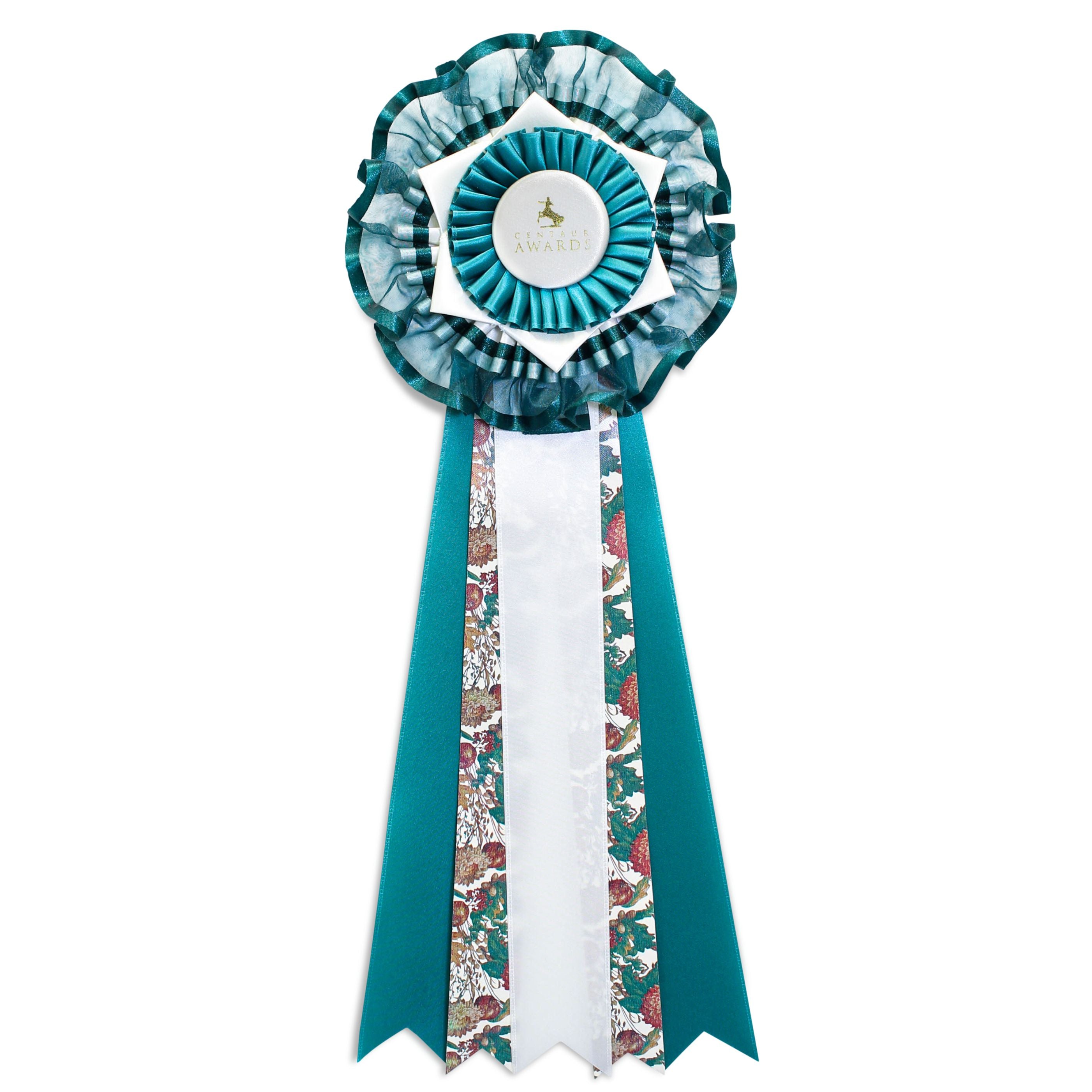 25BS-5 - Grand Sheer & Petal Deluxe Rosette (23" Overall)