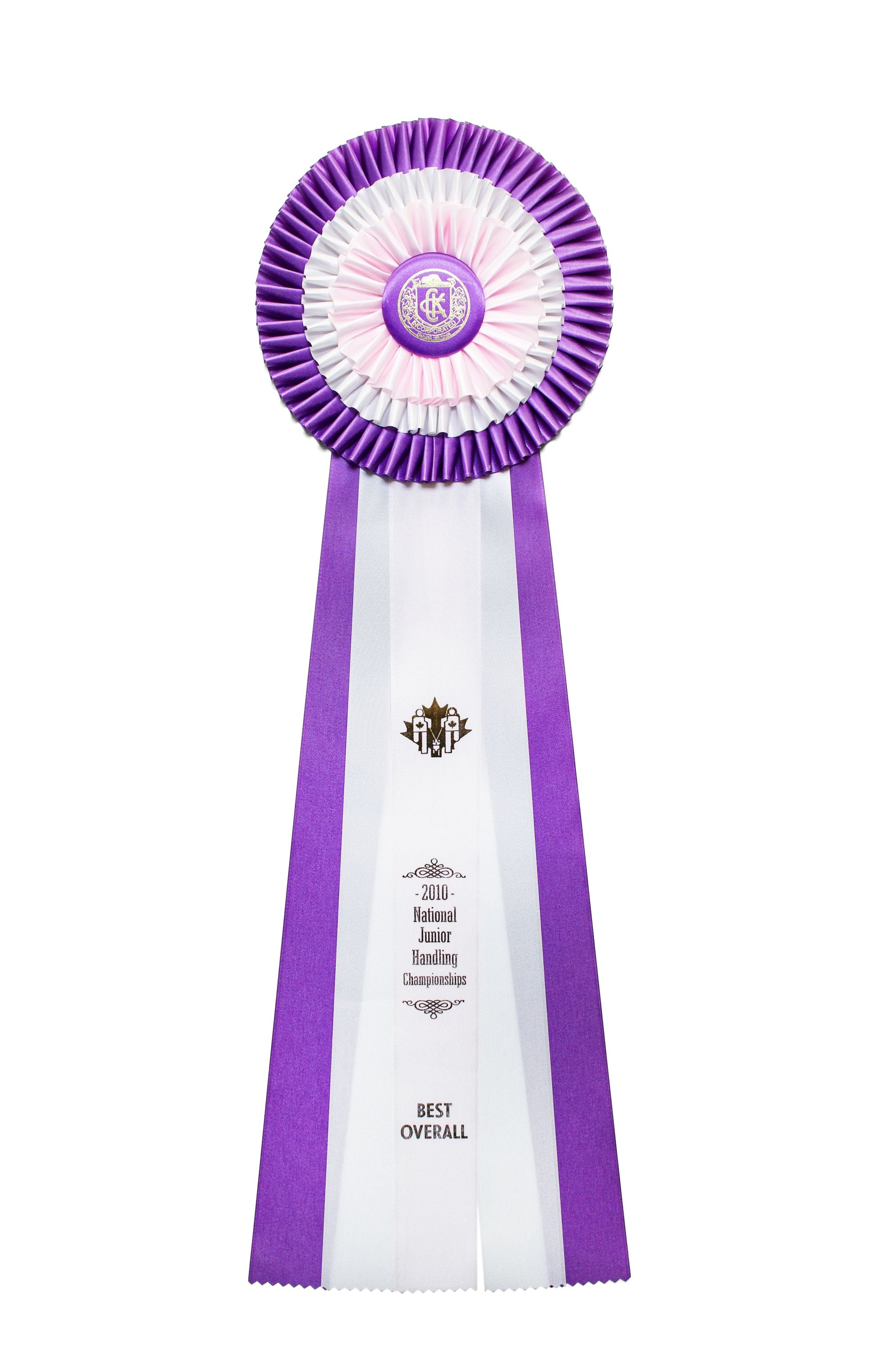 305 - Triple Pleat Five Streamer Rosette (28" Overall)