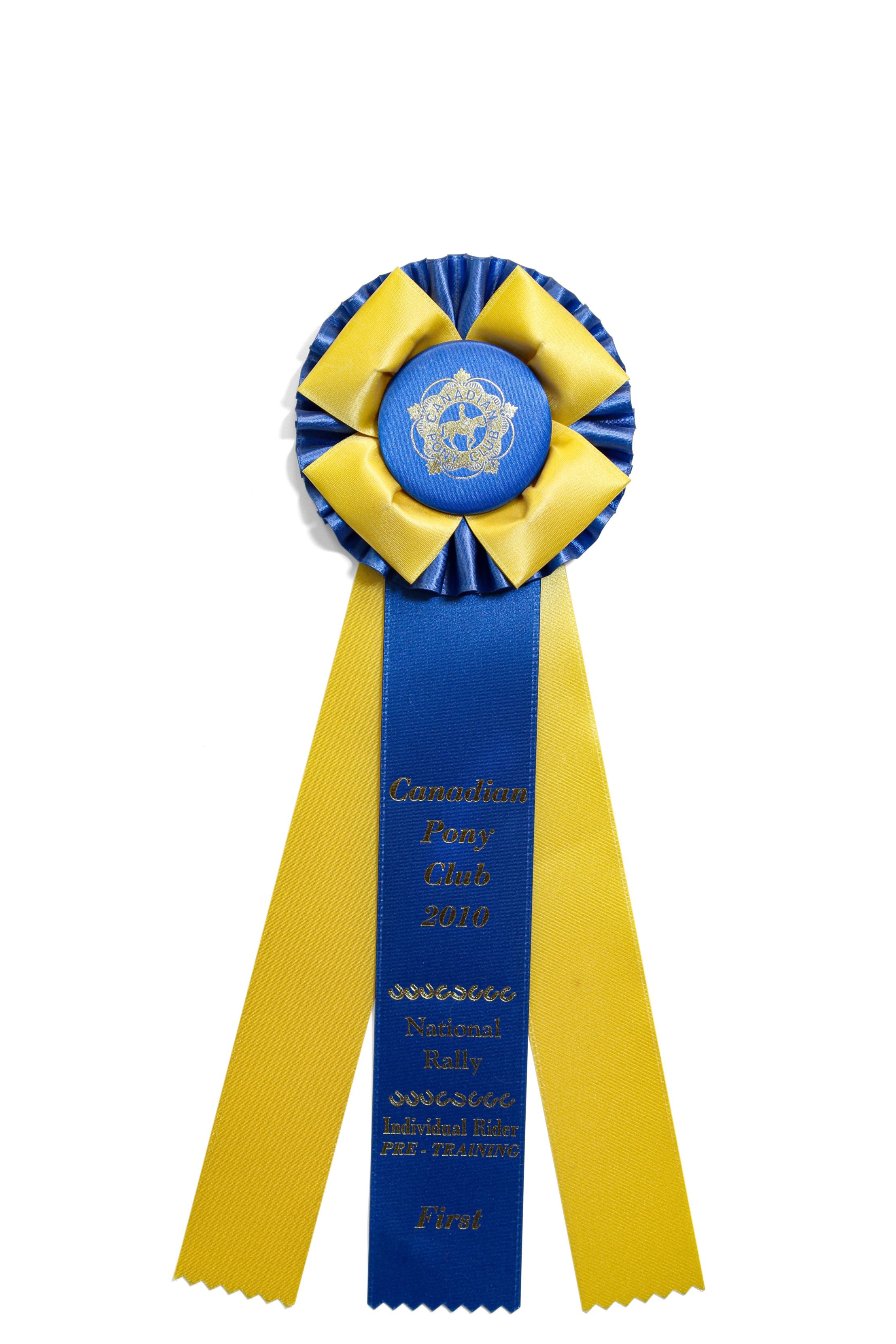 KS311 - Petal & Pleat Three Streamer Rosette (14.5" Overall)