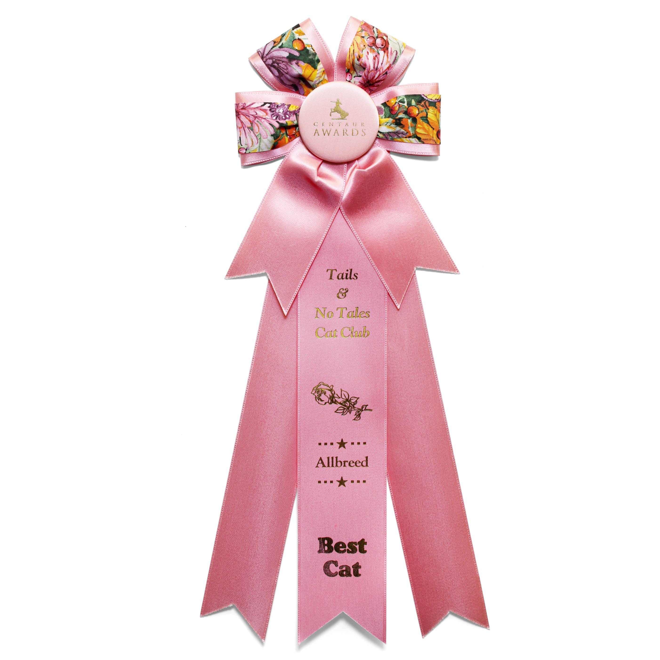 PP3B - Dove & Petal Three Streamer Rosette (16.5" Overall)